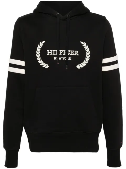 Tommy Hilfiger embroidered-logo cotton hoodie