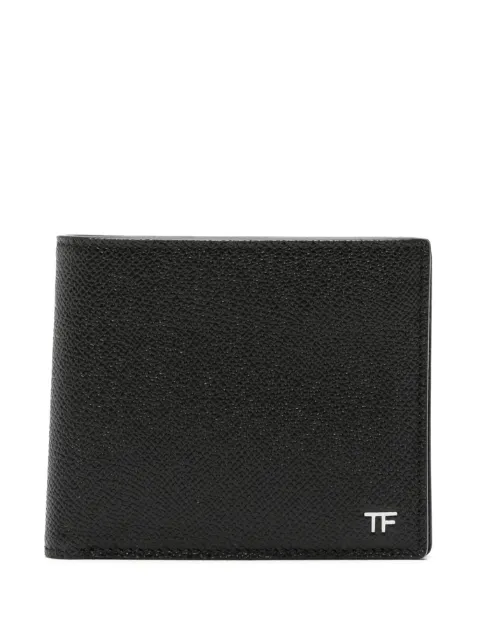 TOM FORD logo-plaque grained leather wallet
