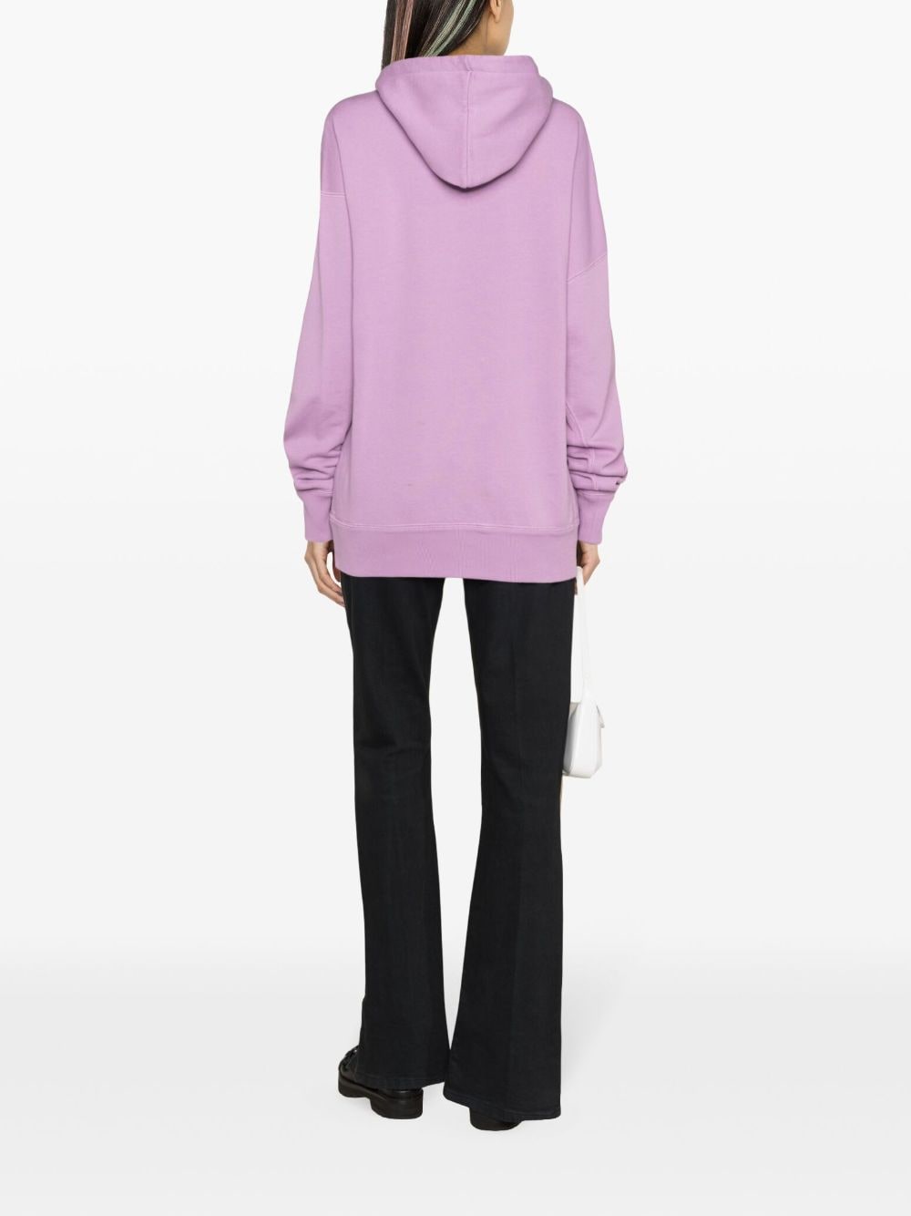 Shop Marant Etoile Mansel Logo-embossed Hoodie In Pink