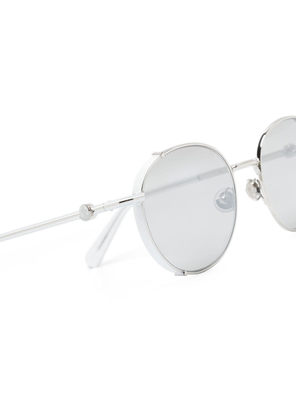 Moncler Eyewear Owlet zonnebril met rond montuur Zilver