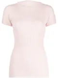 Fabiana Filippi boat-neck ribbed-knit top - Pink