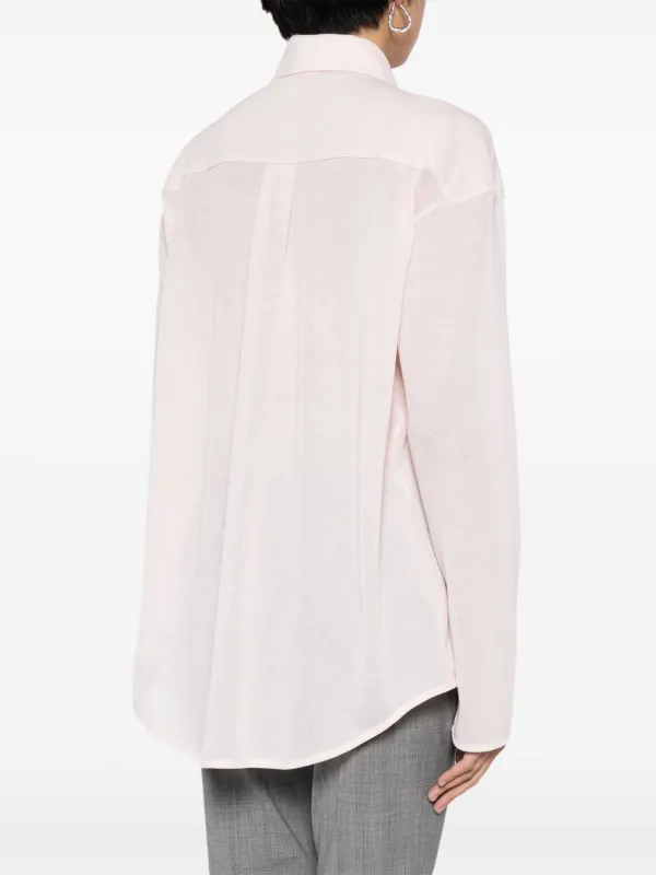 Fabiana Filippi ファインニット セミシアーシャツ | ピンク