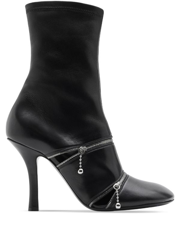 Burberry leather clearance ankle boots