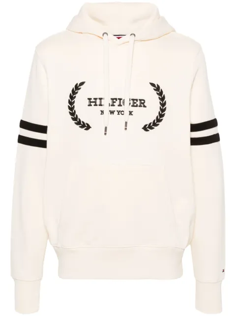 Tommy Hilfiger embroidered-logo cotton hoodie