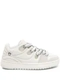 BARROW Ollie panelled leather sneakers - White