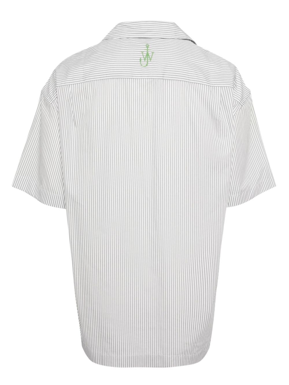 JW Anderson Clay trompe l'oeil-print cotton shirt - Groen