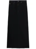 AGOLDE Hilla denim maxi skirt - Black