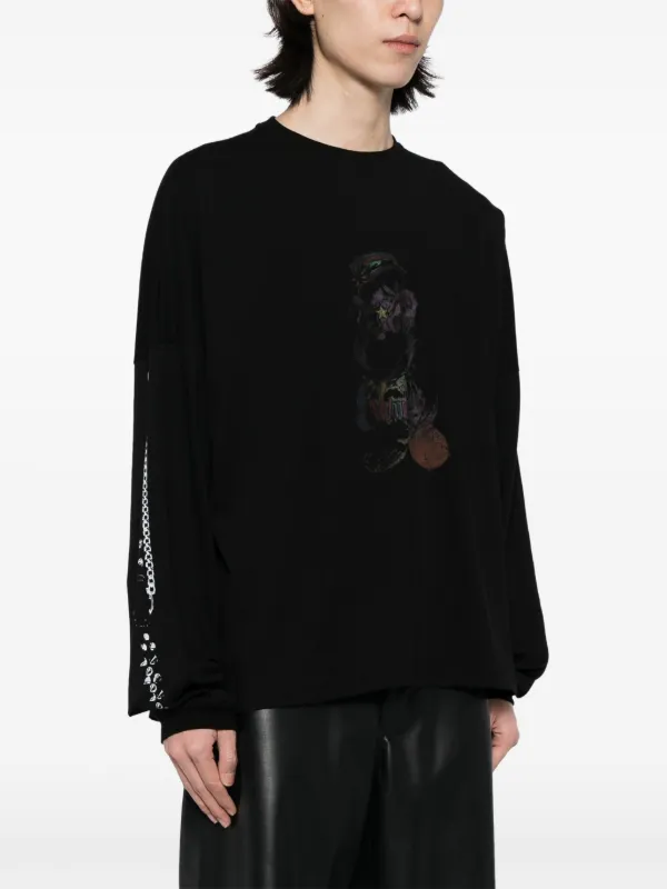 XS We11done グラフィックTシャツ We11done グラフィック Tシャツ | ブラック | FARFETCH JP