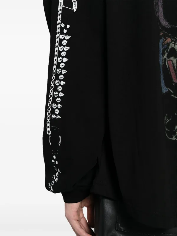 XS We11done グラフィックTシャツ We11done グラフィック Tシャツ | ブラック | FARFETCH JP