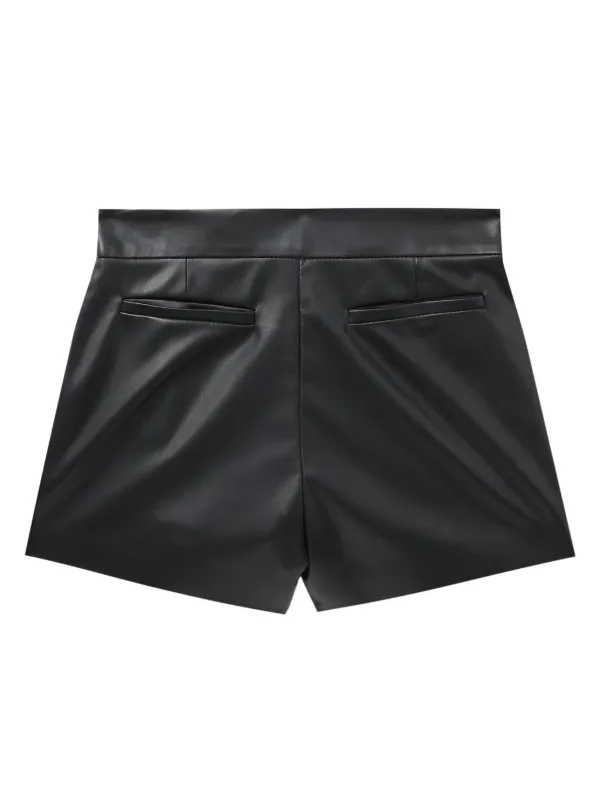 Stella McCartney faux leather Short Shorts Black FARFETCH CA