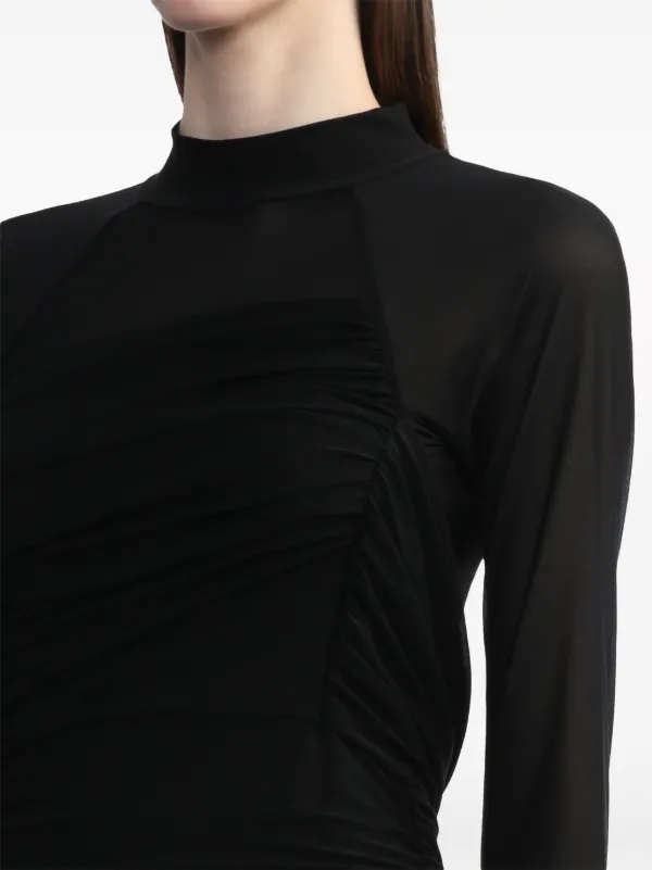 knee length dresses for ladies Helmut Lang Wind Mini Skirt in Black main image 1