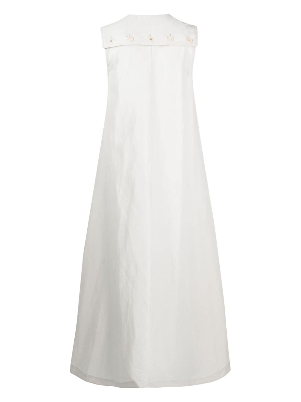 Shop Lee Mathews A-line Sleeveless Maxi Dress In Grey