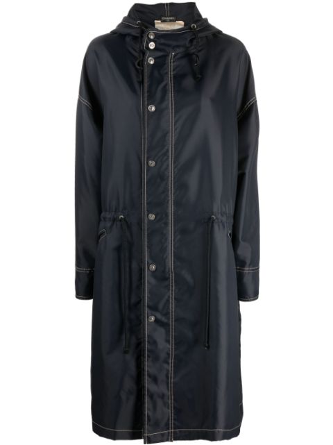 CHANEL 1990-2000s drawstring hooded coat Women