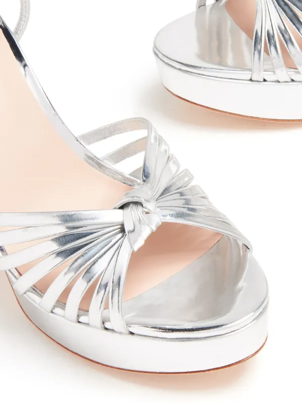Loeffler randall metallic sandals sales