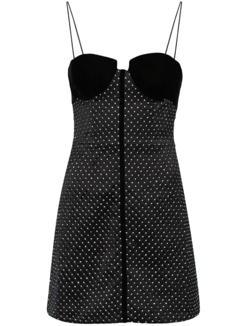 Nafsika Skourti Eclipse crystal-embellished satin dress