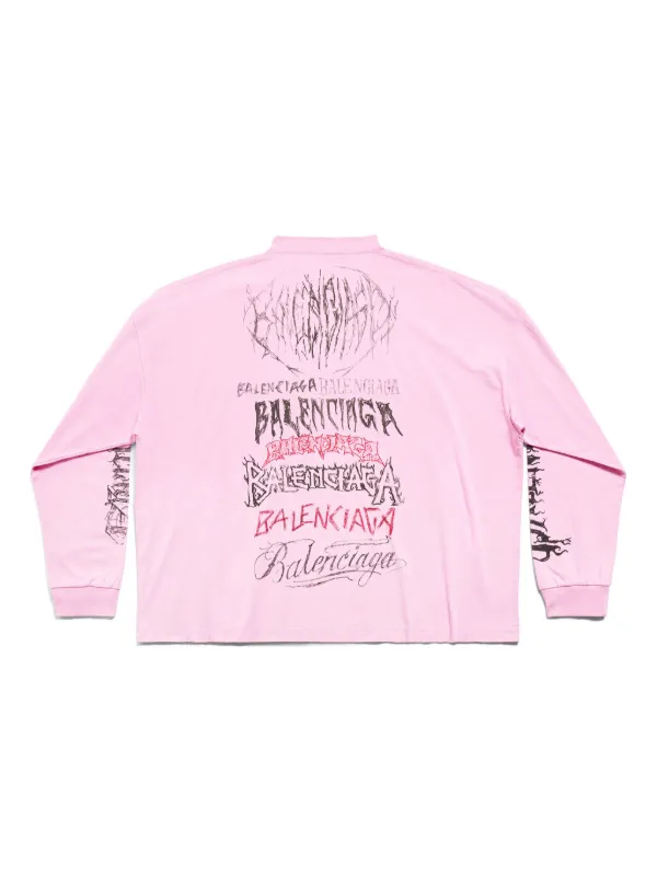 Balenciaga pink shirt cheap