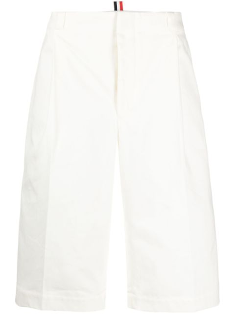 Thom Browne logo-pull-tab cotton shorts