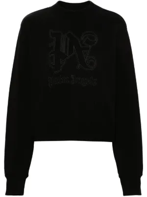 PALM ANGELS ペイント ロゴ スウェットシャツ gj2WRcsSkxbB.jpg?width=768