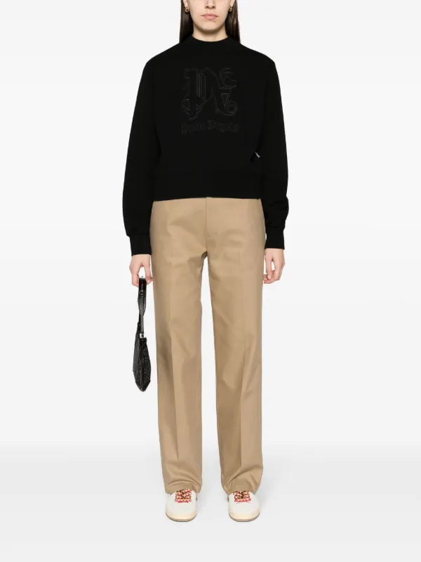 【Palm Angels】パームエンジェルス モノグラムスウェットシャツ Palm Angels モノグラム スウェットシャツ | ブラック | FARFETCH JP