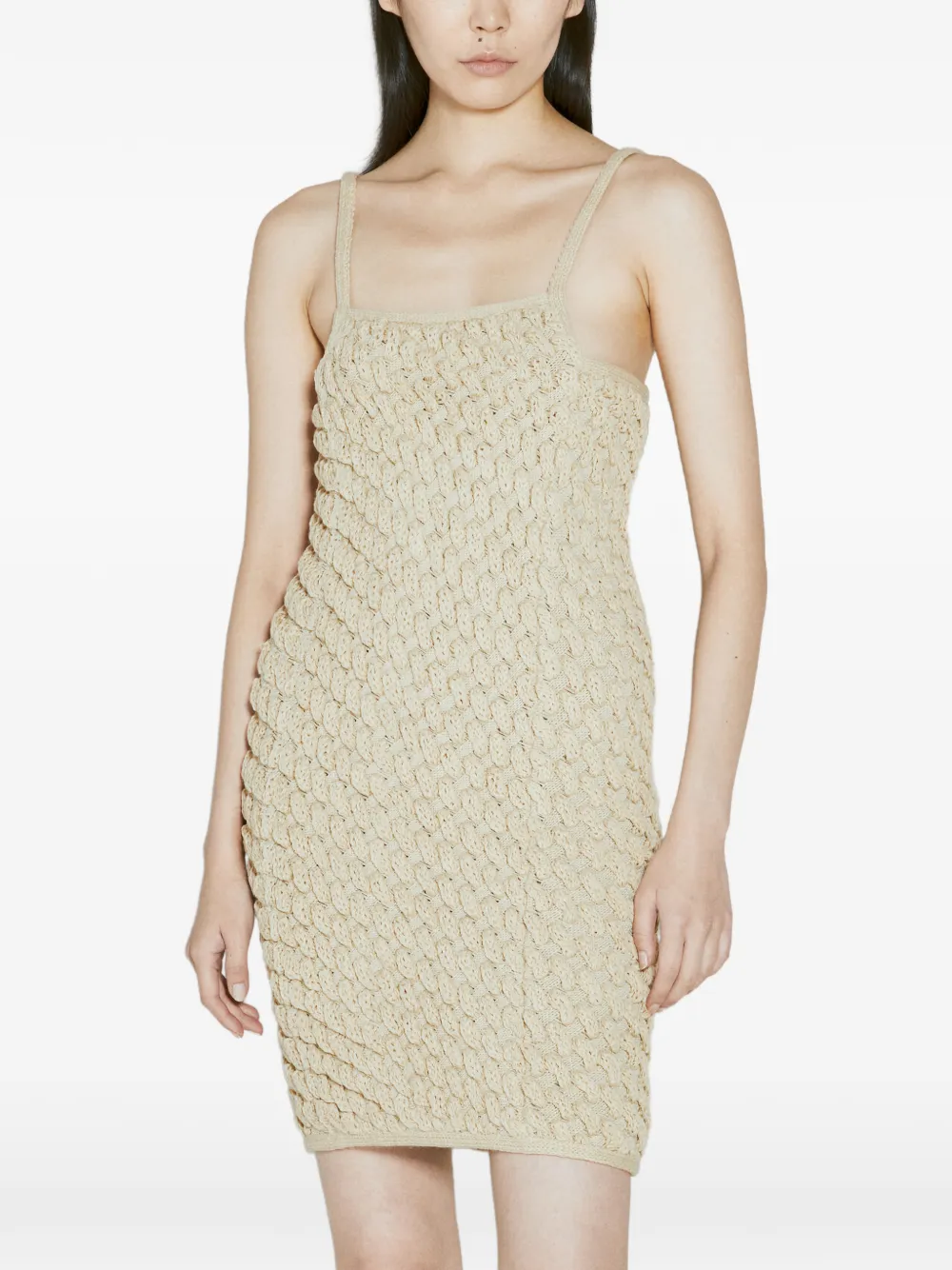 Isa Boulder cable-knit mini dress - Toni neutri