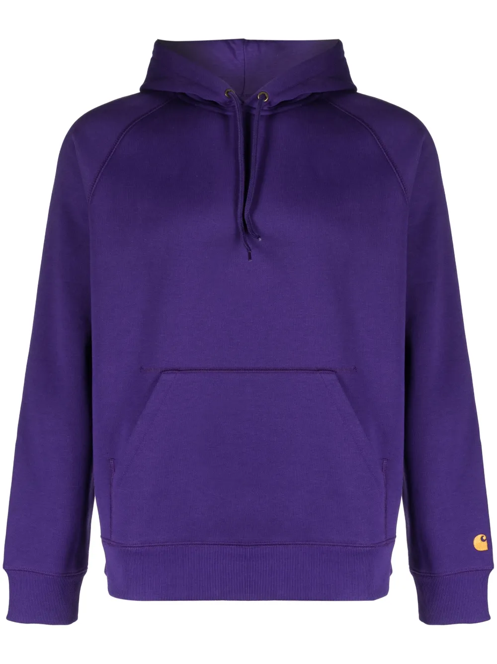 Shop Carhartt Chase Cotton Hoodie In Purple