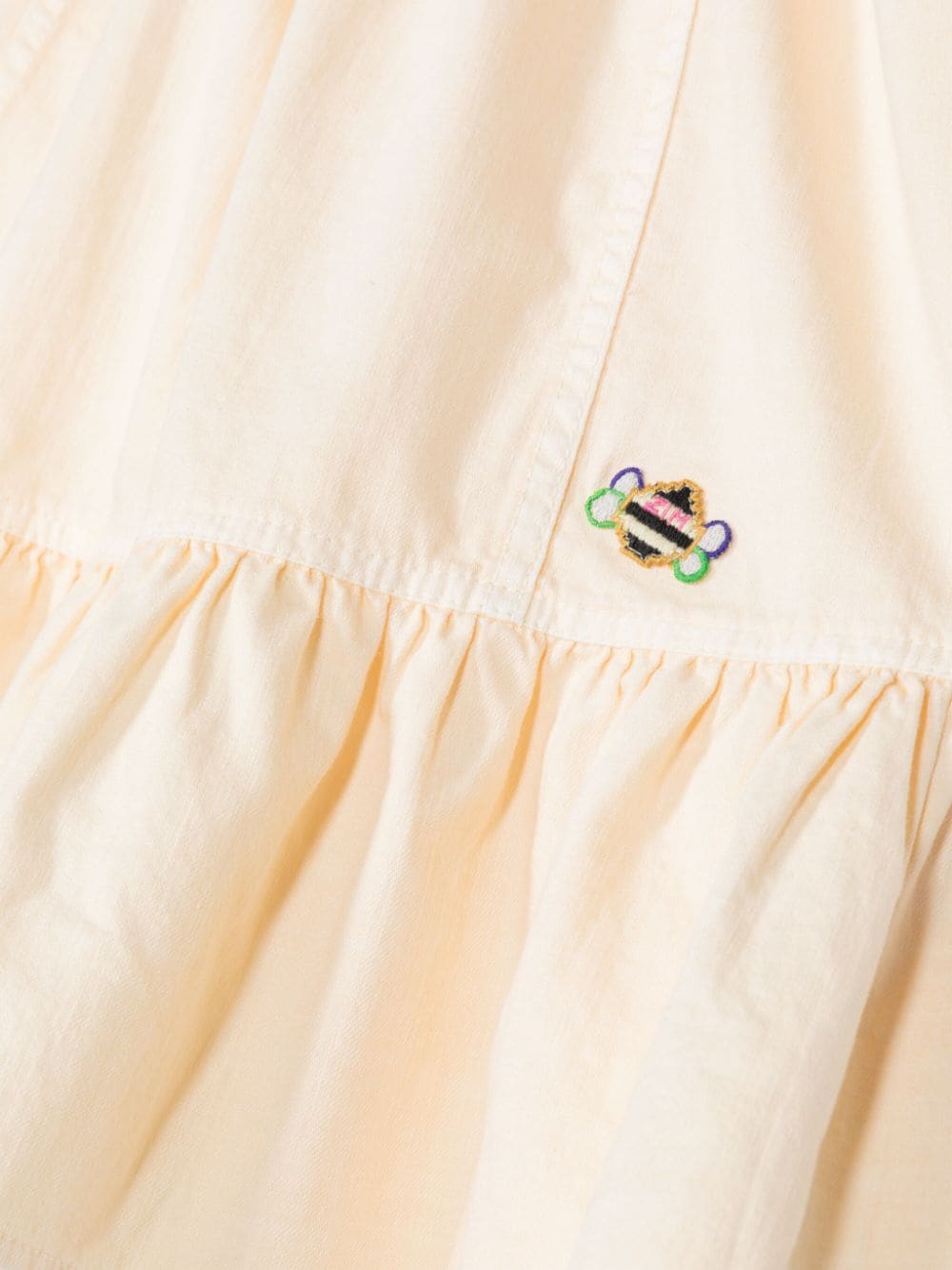 蜜蜂刺绣棉连衣裙