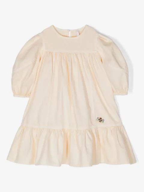 ZIMMERMANN Kids Kleid mit aufgestickter Biene