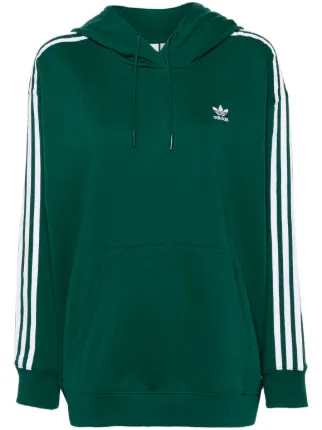 Adidas Sudadera Con Motivo 3 Stripes Verde FARFETCH MX