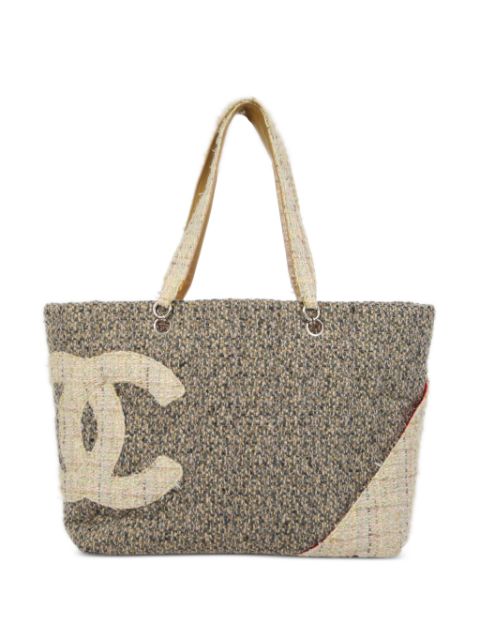 Affordable HOT SALE CHANEL 2005 Cambon boucle tote bag Women