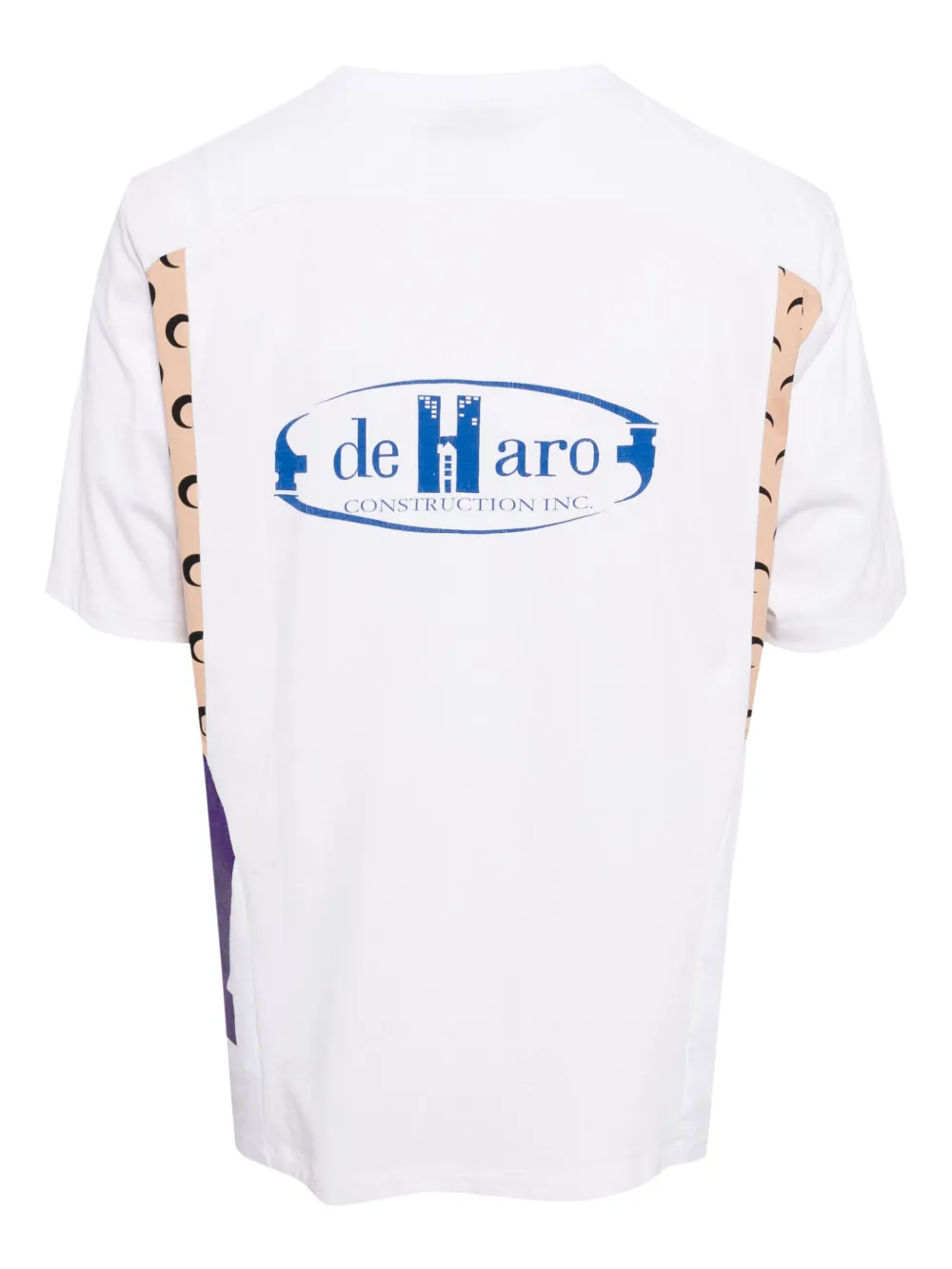 Shop Marine Serre Regenerated Cotton T-shirt In White