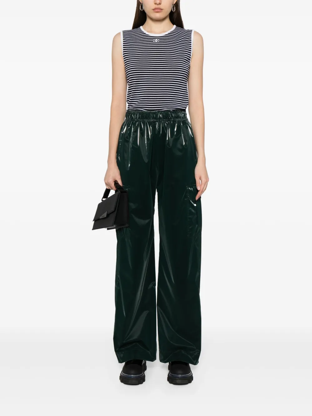 CHANEL Pre-Owned 1990-2000s gestreepte blouse - Blauw