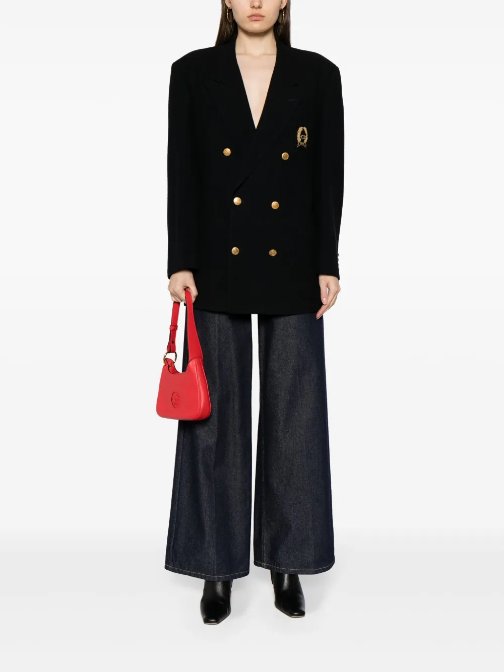 Christian Dior 1990-2000s pre-owned wollen blazer - Blauw