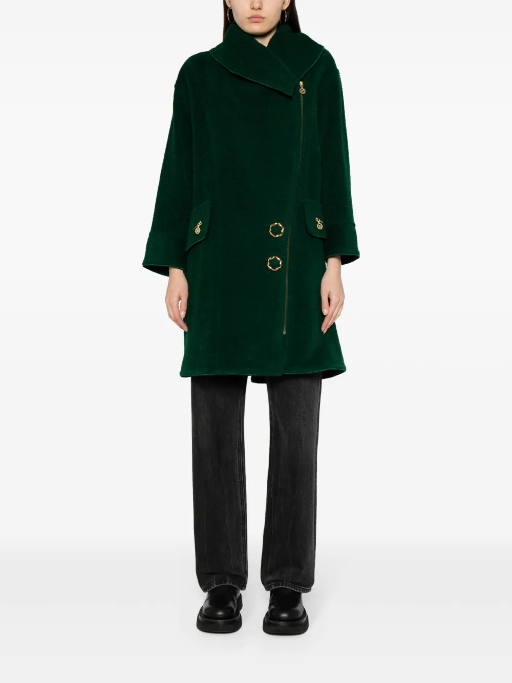 Image 2 of CHANEL Pre-Owned Cappotto asimmetrico 1994