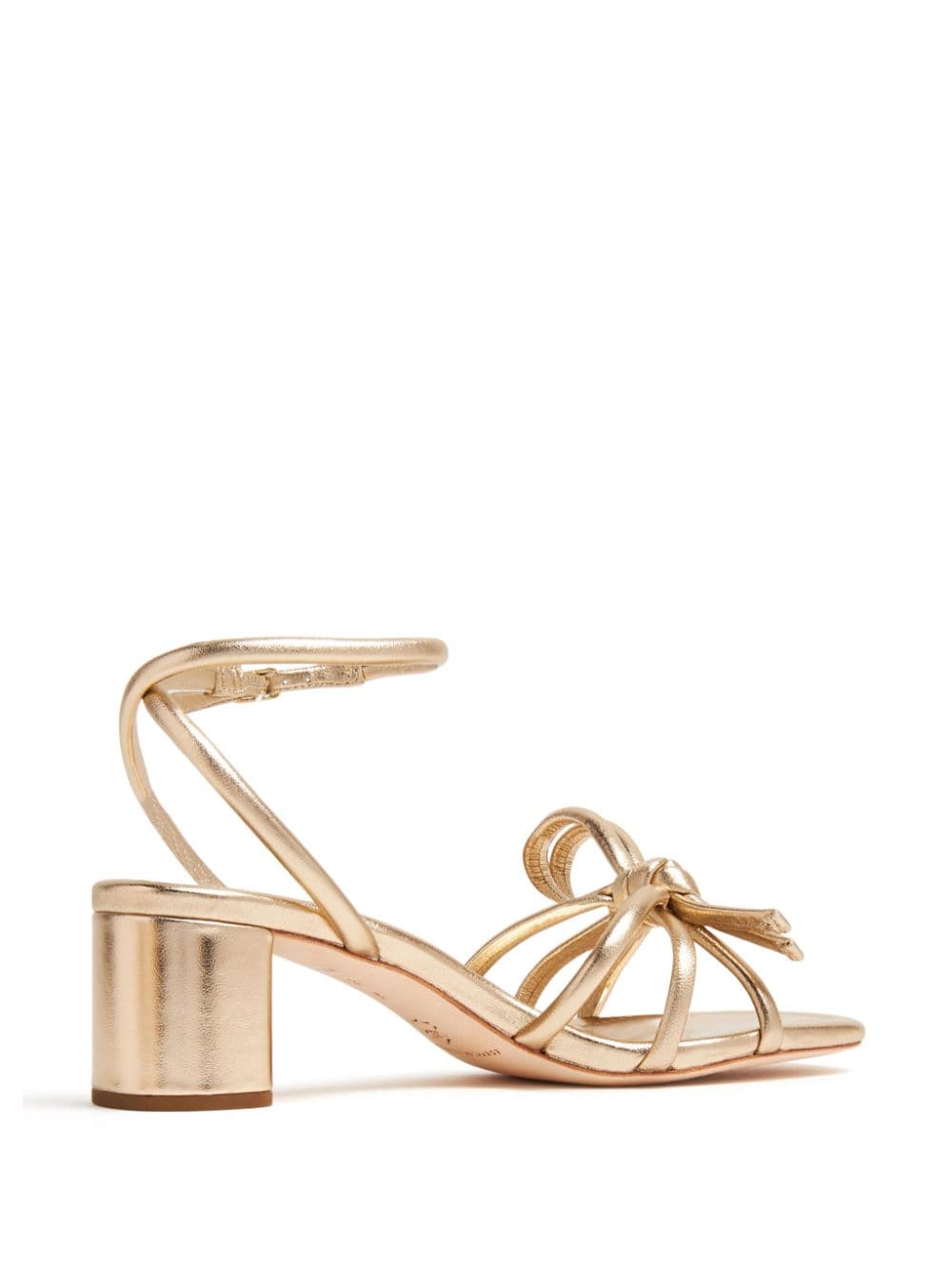 Shop Loeffler Randall Mikel 50mm Leather Sandals In Gold