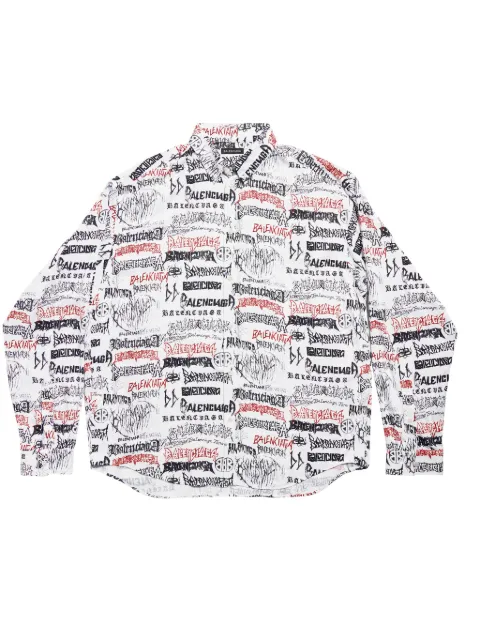 Balenciaga DIY Metal Allover printed shirt