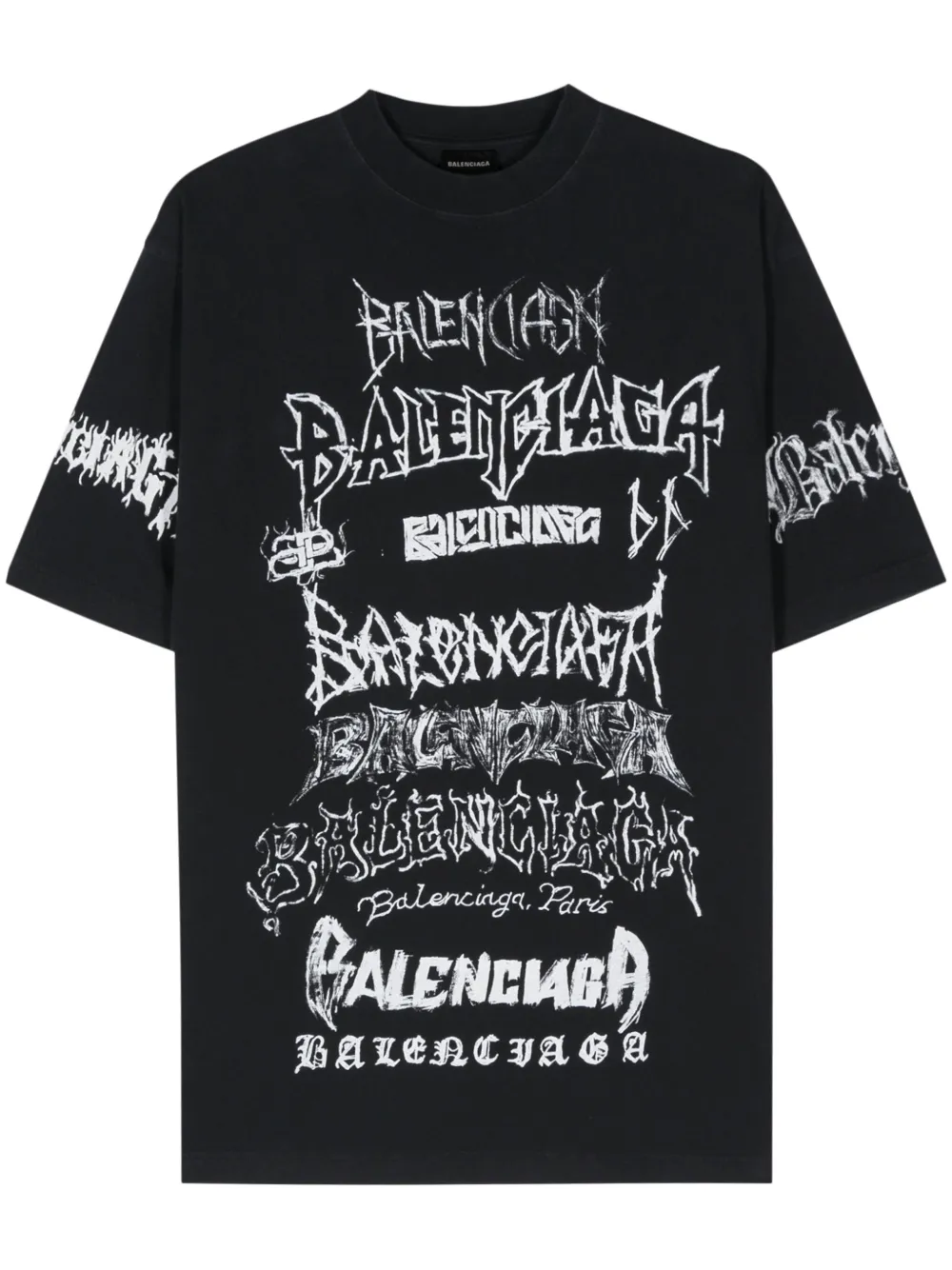 Balenciaga DIY Metal T-shirt Zwart