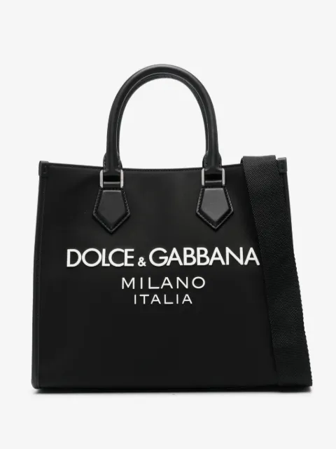 Dolce & Gabbana Bolsa tote de canvas com logo