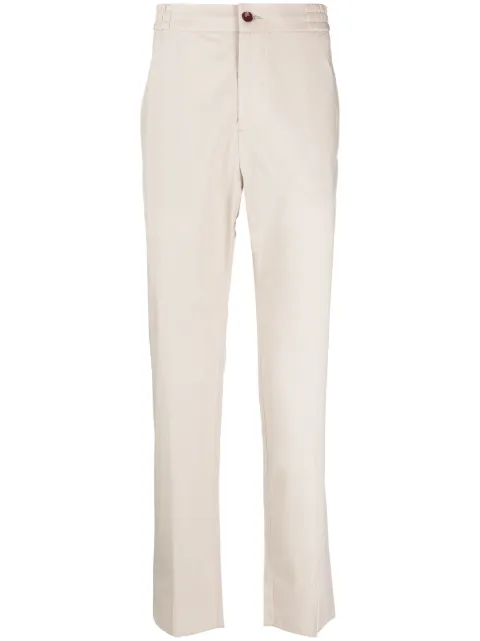 ETRO press-crease cotton trousers