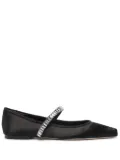 Tory Burch Crystal Ballet ballerina shoes - Black