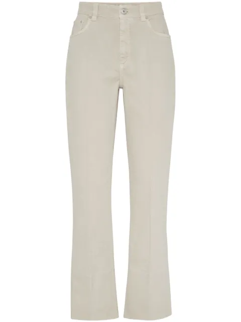 Brunello Cucinelli stretch-cotton kick-flare trousers