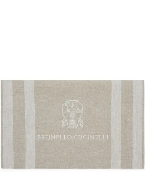 Brunello Cucinelli striped linen runner