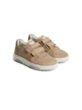 Brunello Cucinelli Kids panelled touch-strap sneakers - Brown