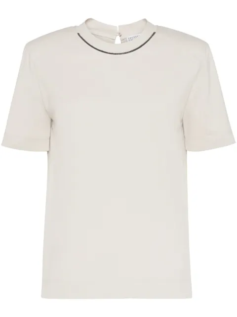 Brunello Cucinelli Monili-chain cotton T-shirt
