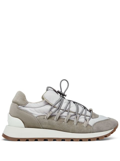 Brunello Cucinelli panelled leather sneakers Women