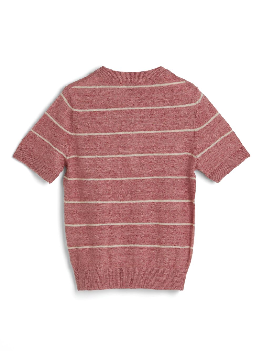 Brunello Cucinelli Kids Gestreepte top - Rood