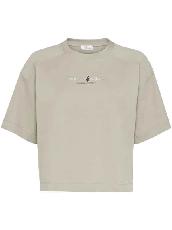 Tシャツ・カットソー BRUNELLO CUCINELLI Woman T-Shirt Beige M41810000 C077 Women's tops, t-shirts and polos | Brunello Cucinelli