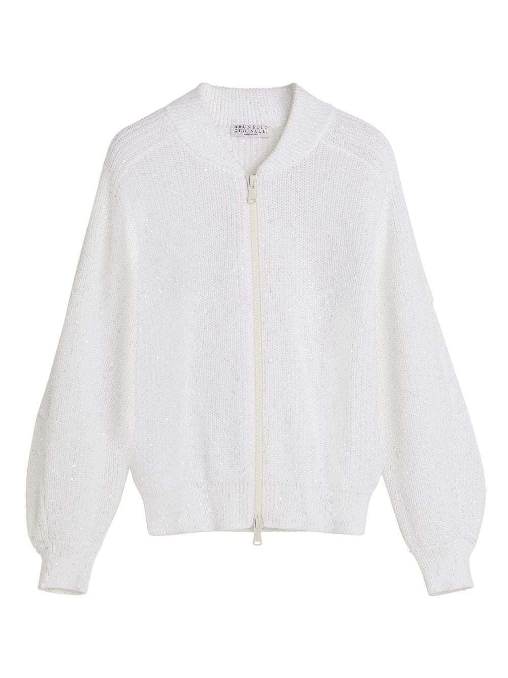 Shop Brunello Cucinelli Ribbed-knit Cashmere Cardigan In White