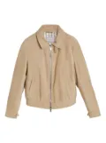 Brunello Cucinelli Kids suede lightweight jacket - Neutrals