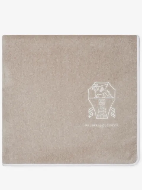 Brunello Cucinelli toalla con logo bordado (180cm x 100cm)