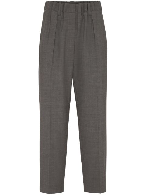 Brunello Cucinelli gathered high-waisted trousers Women